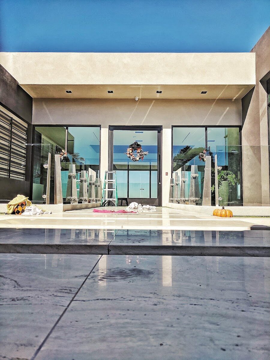 Real Clean Windows crew on a Las Vegas job